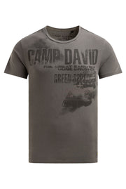 T-Shirt mit Photo- und Rubber-Print