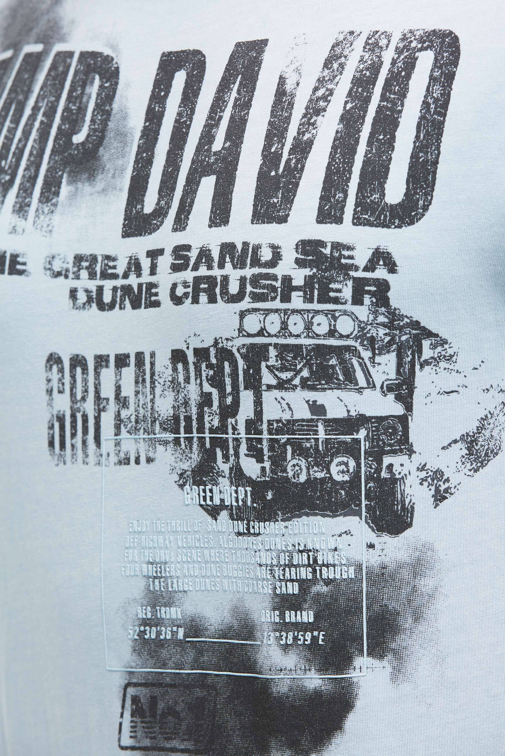T-Shirt mit Photo- und Rubber-Print