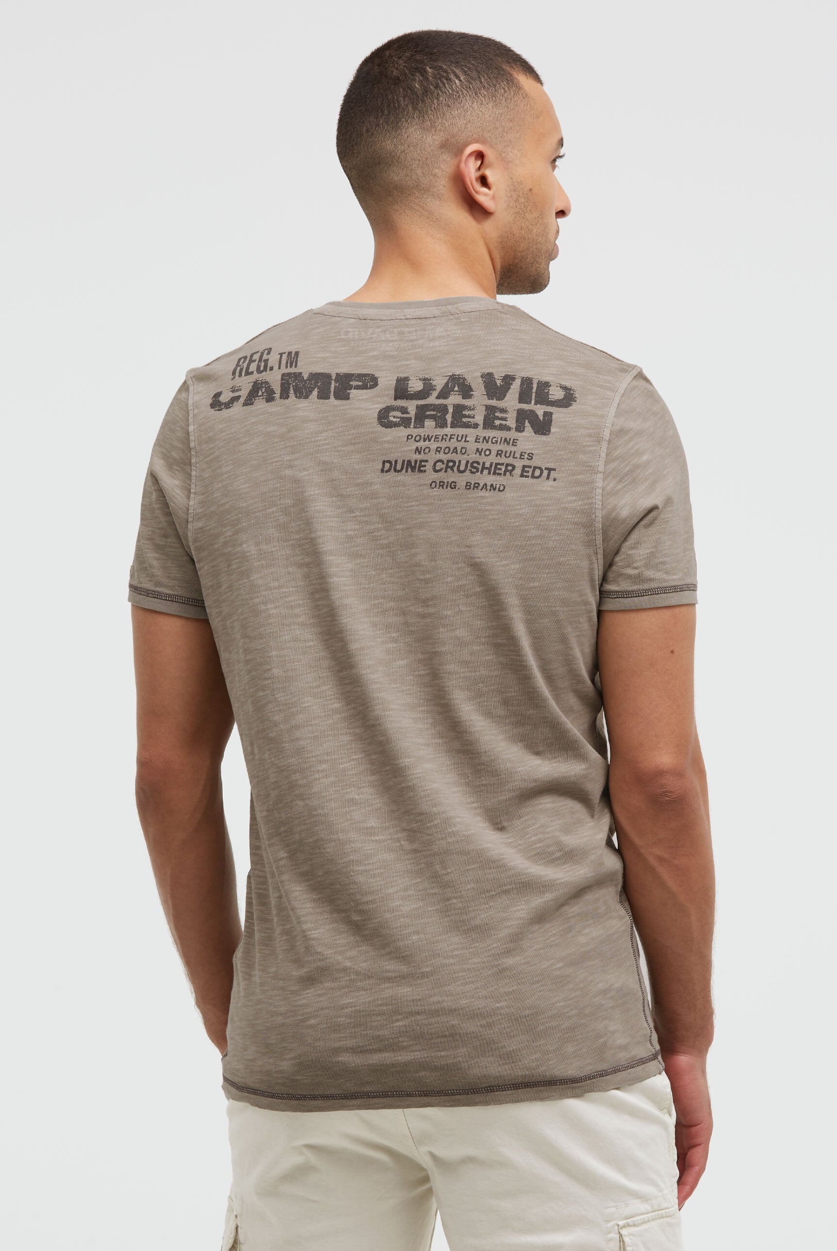 T-Shirt mit Tapes und Rücken-Print - 2