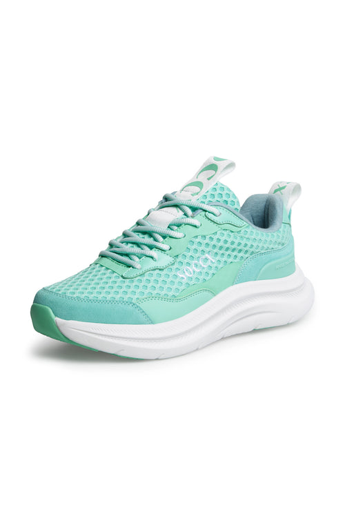 Sneaker im Mesh-Design mit Logostick french mint