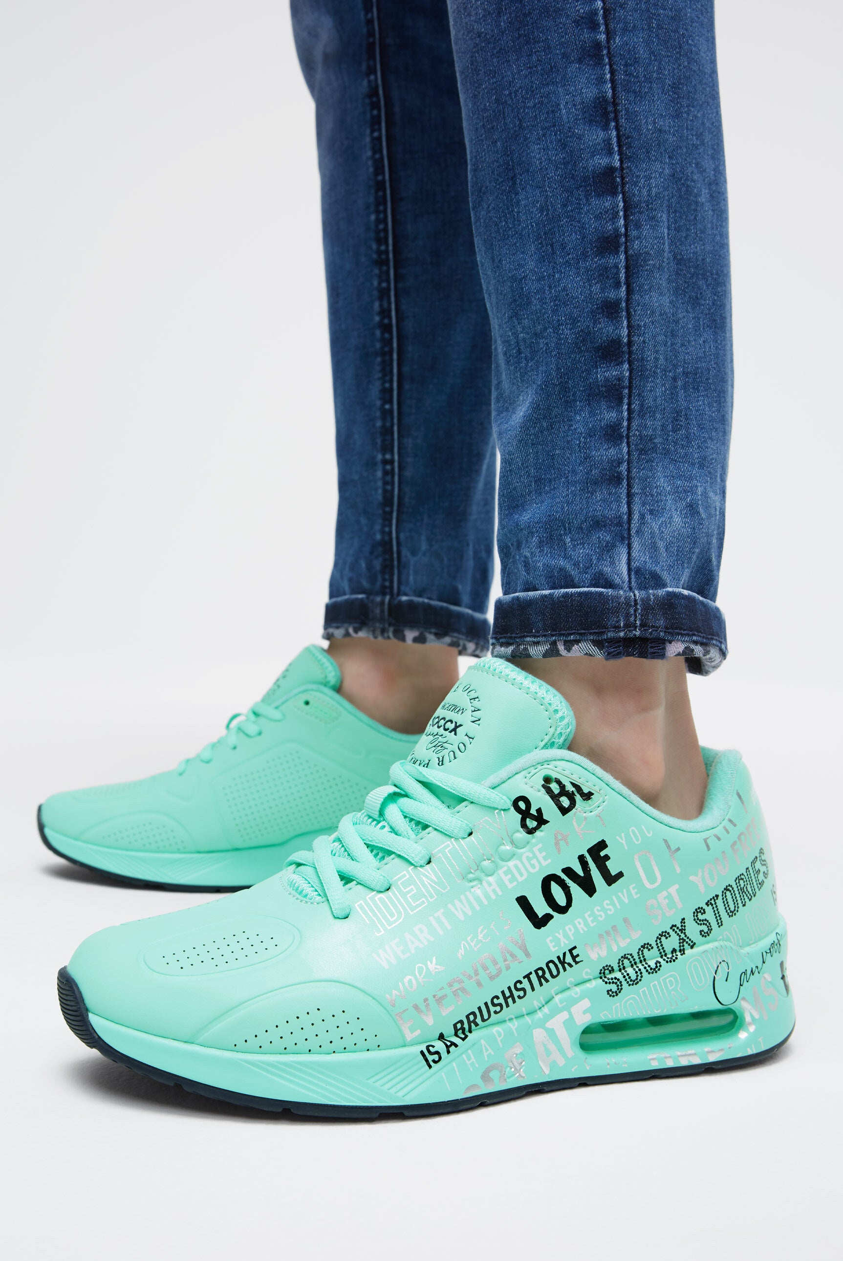 Sneakersy Air Cushion z nadrukowanym napisem - 2