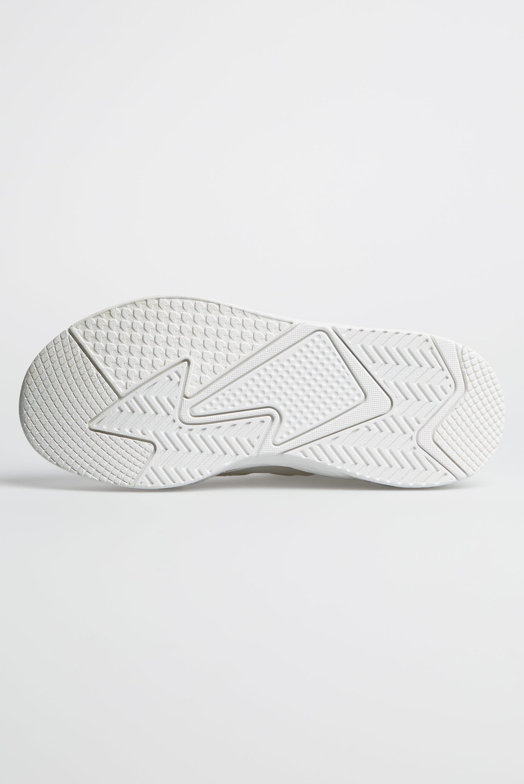 Wsuwane sneakersy z mieszanki materiałów w tym samym kolorze