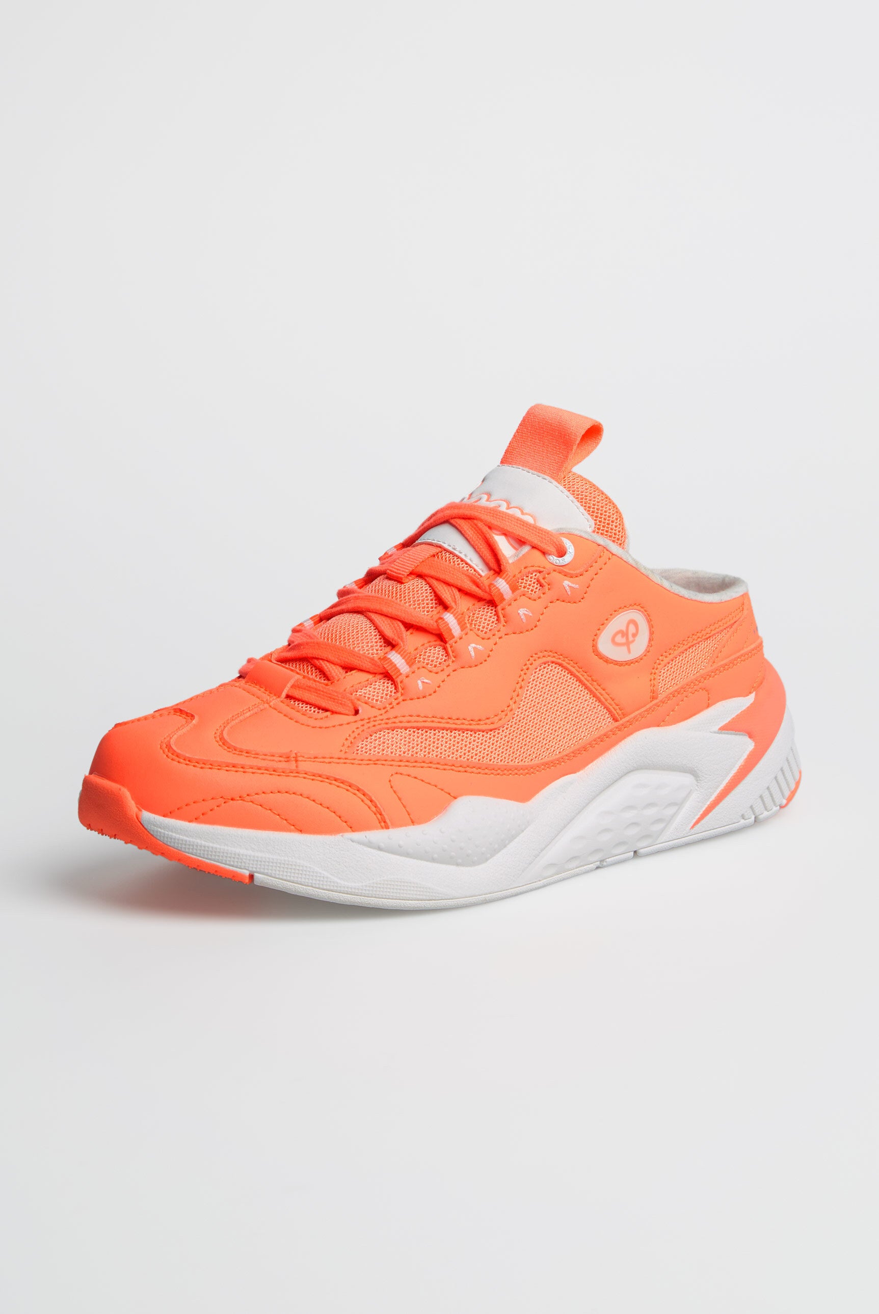Wsuwane sneakersy z mieszanki materiałów w tym samym kolorze - 5