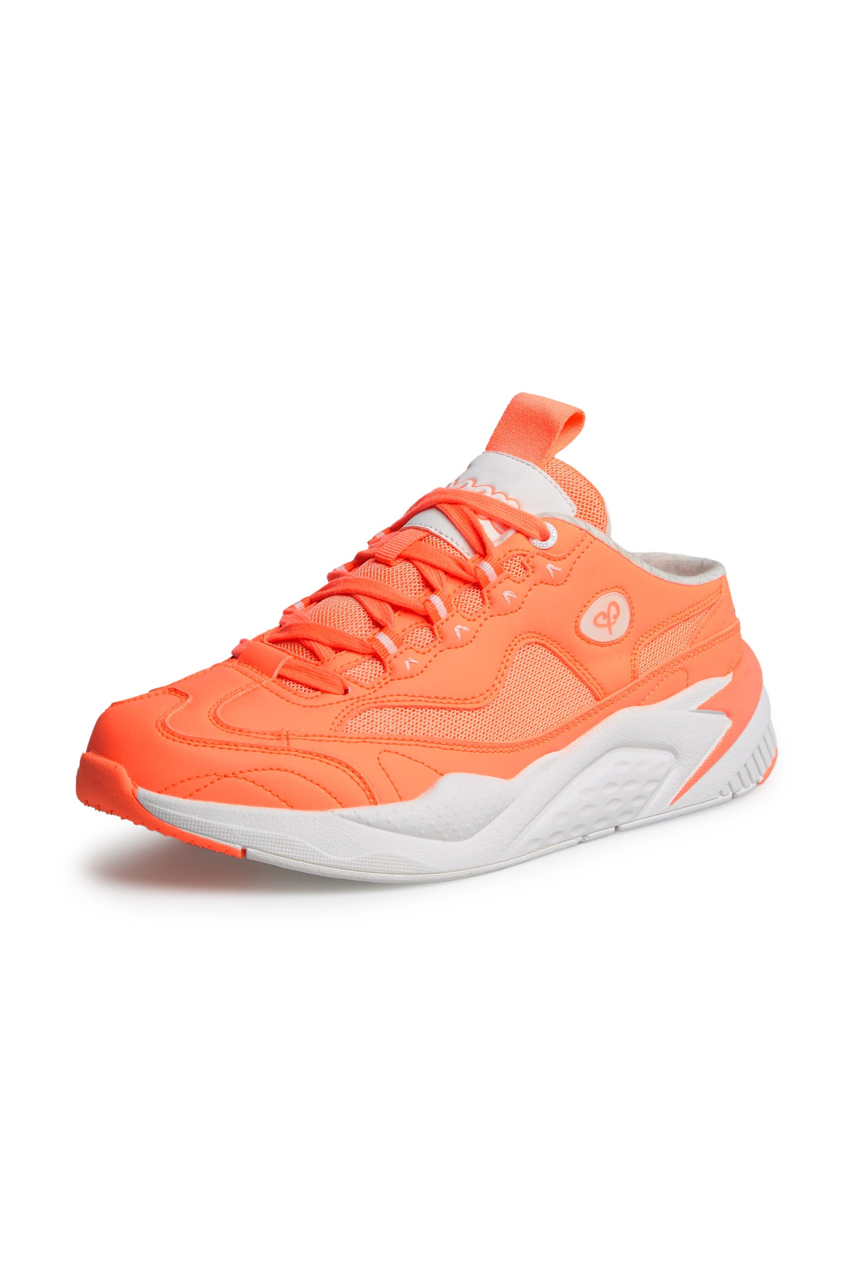 Wsuwane sneakersy z mieszanki materiałów w tym samym kolorze - 1