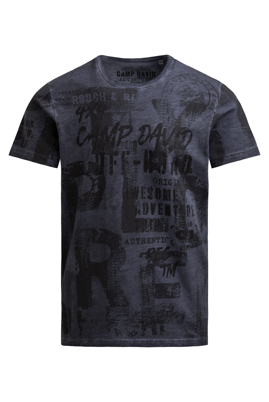 T-shirt z okrągłym dekoltem i nadrukiem na całej powierzchni