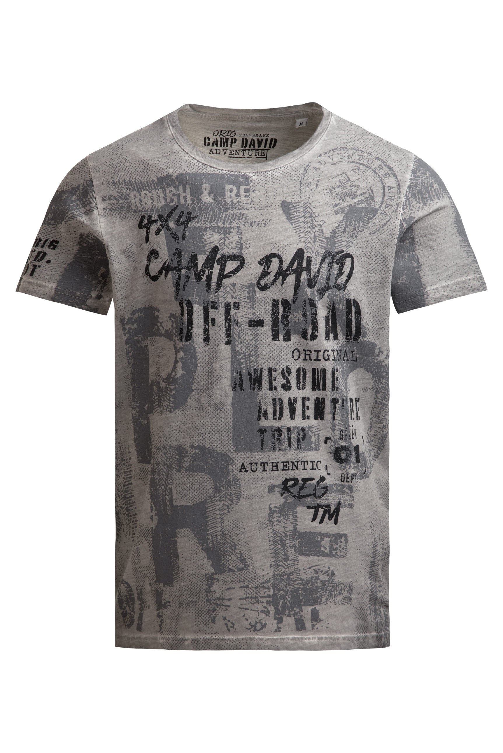 T-Shirt Rundhals mit All Over Print shadow - 1