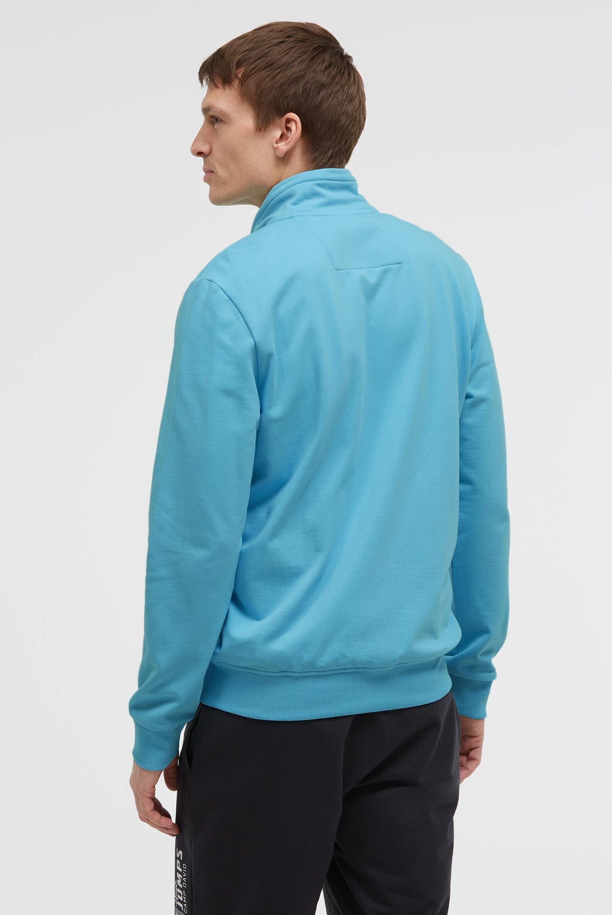 Sweatjacke mit Label Print summer aqua - 5