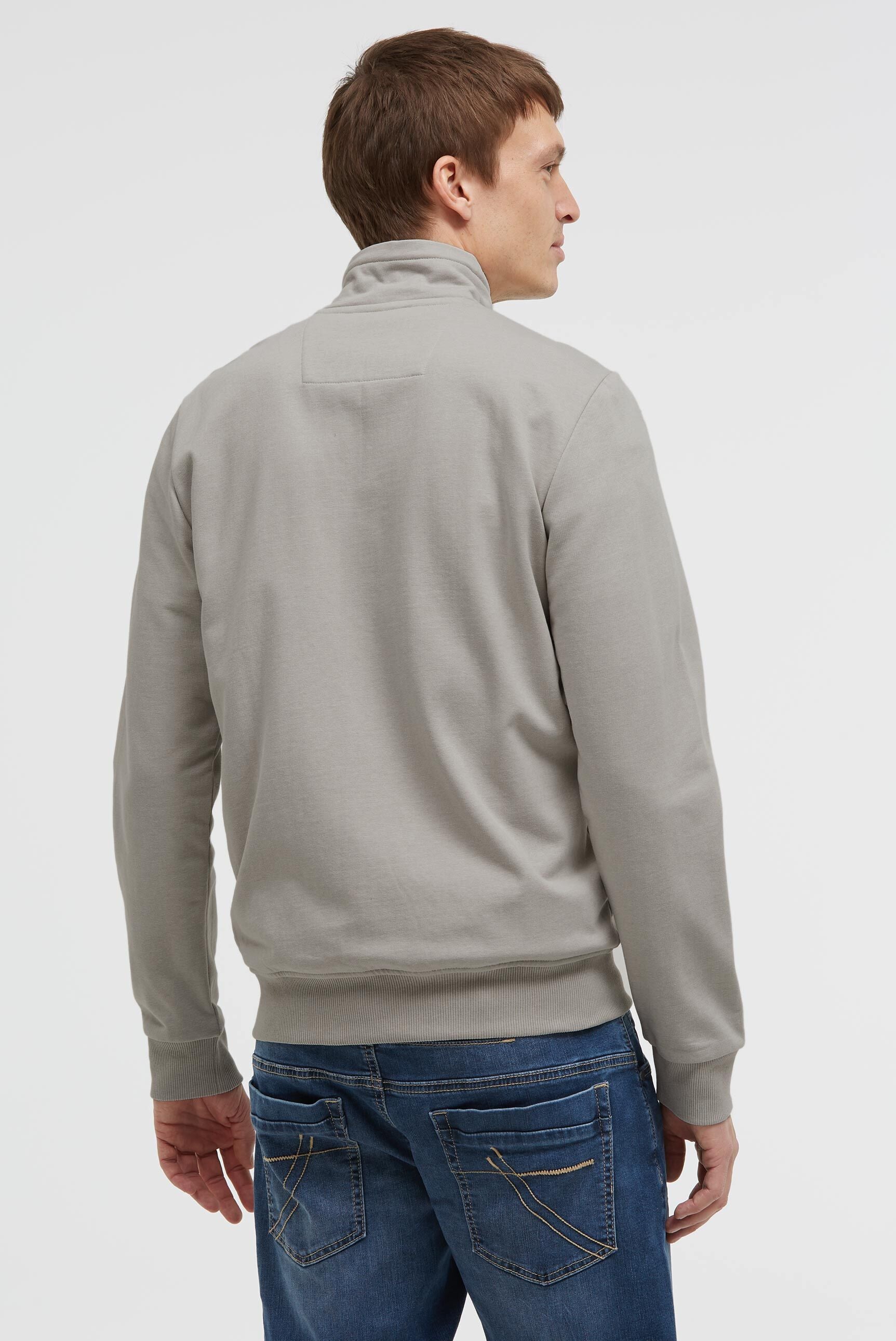 Bluza rozpinana z markowymi nadrukami