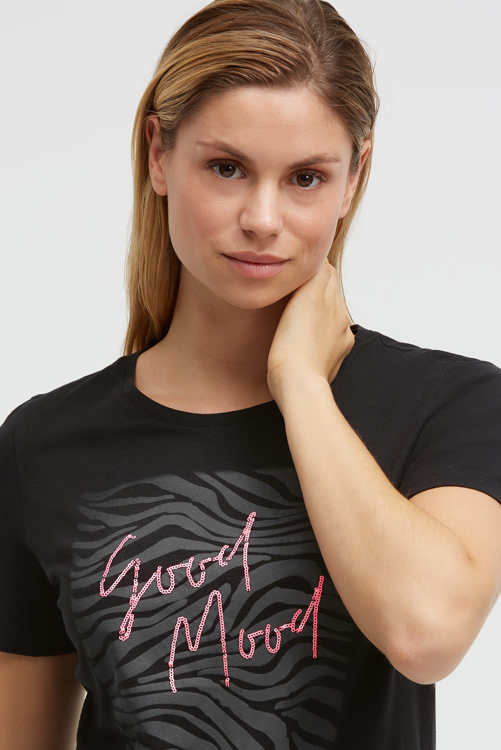 T-shirt z okrągłym dekoltem i grafiką