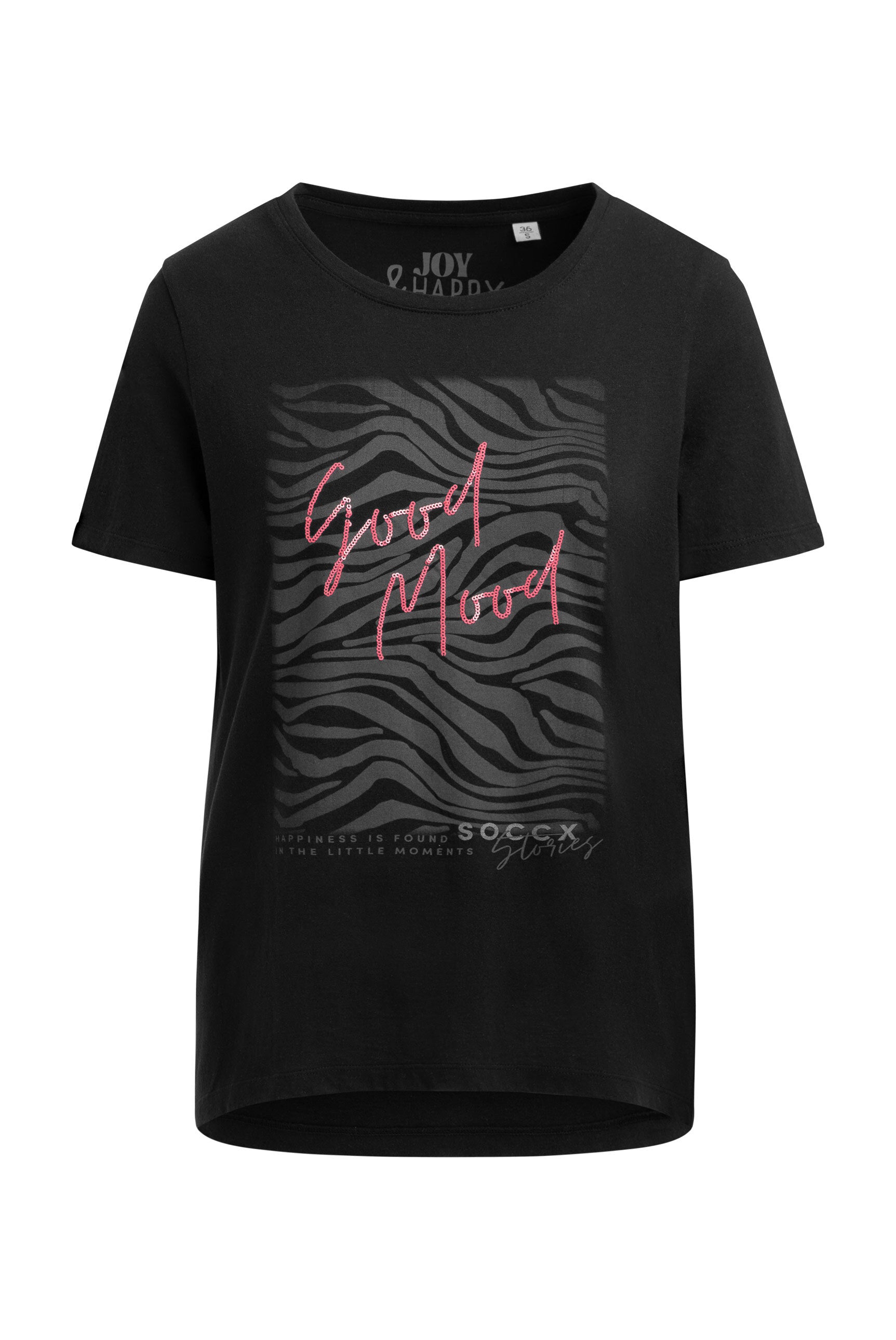 T-shirt z okrągłym dekoltem i grafiką - 1