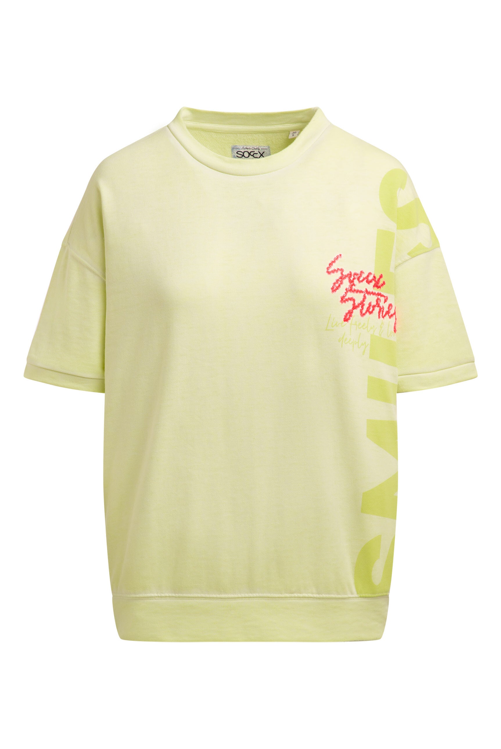 Bluza devore z krótkim rękawem i grafiką