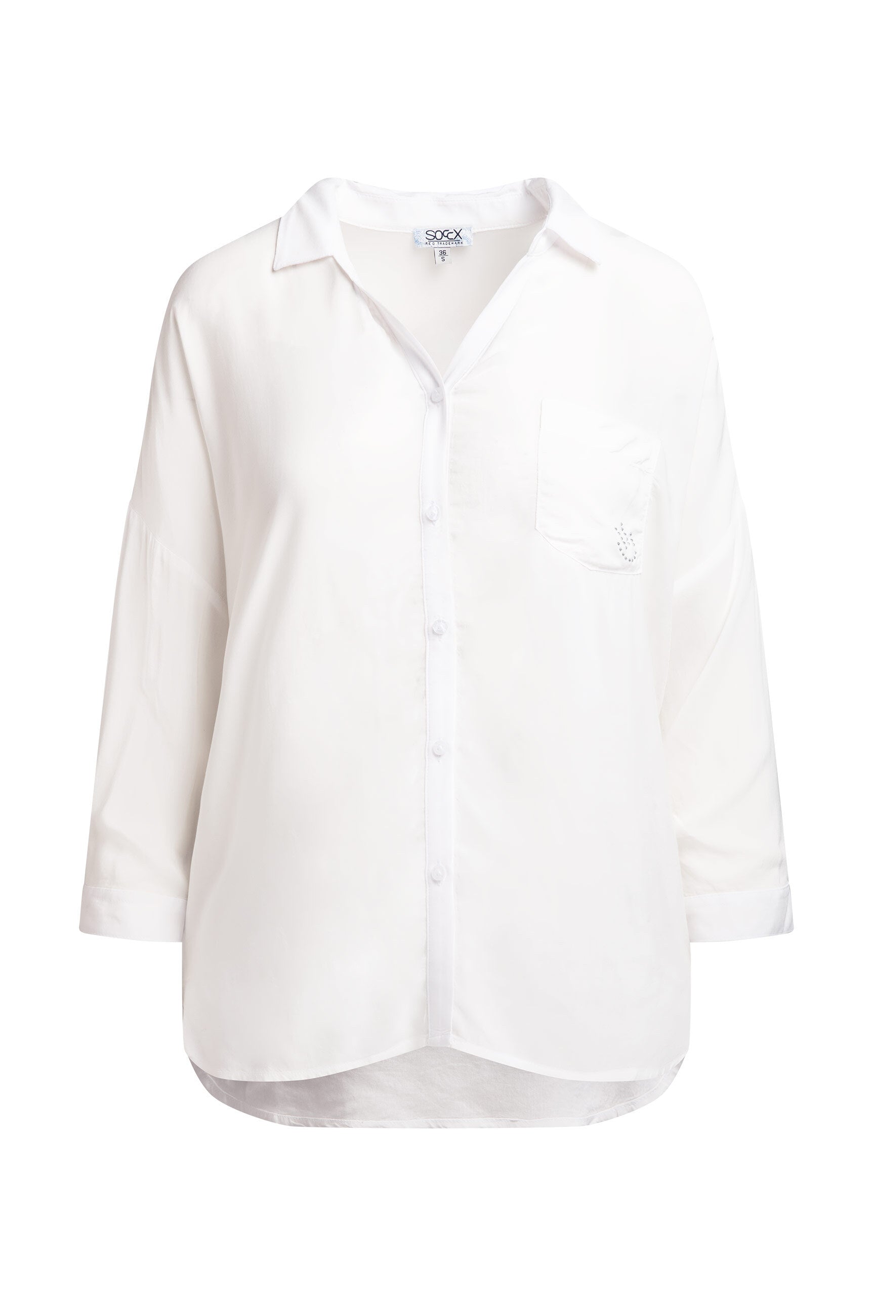 Bluzka z rękawami 3/4 i nadrukiem z tyłu