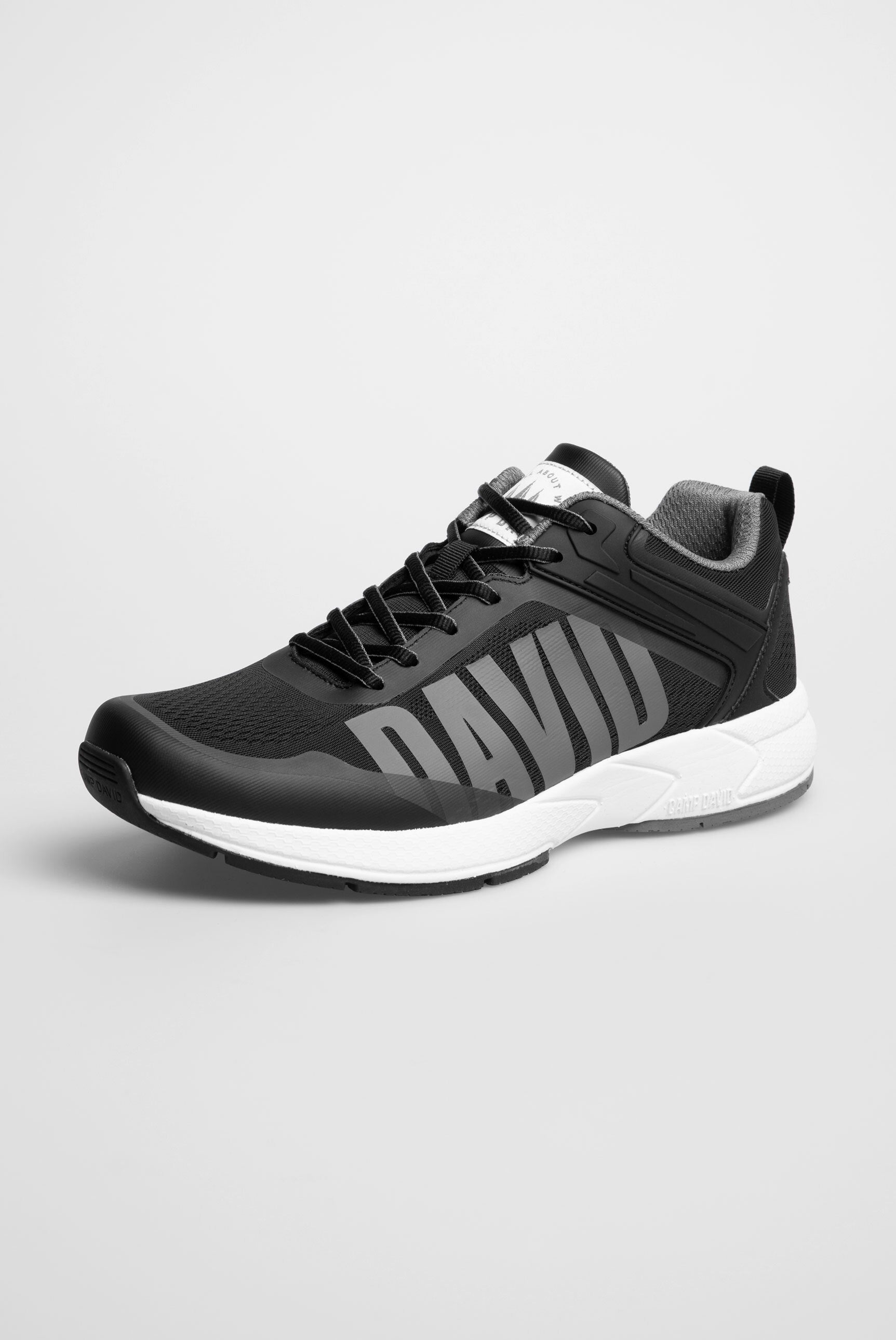 Sneakersy z żakardowej dzianiny z gumowym logo