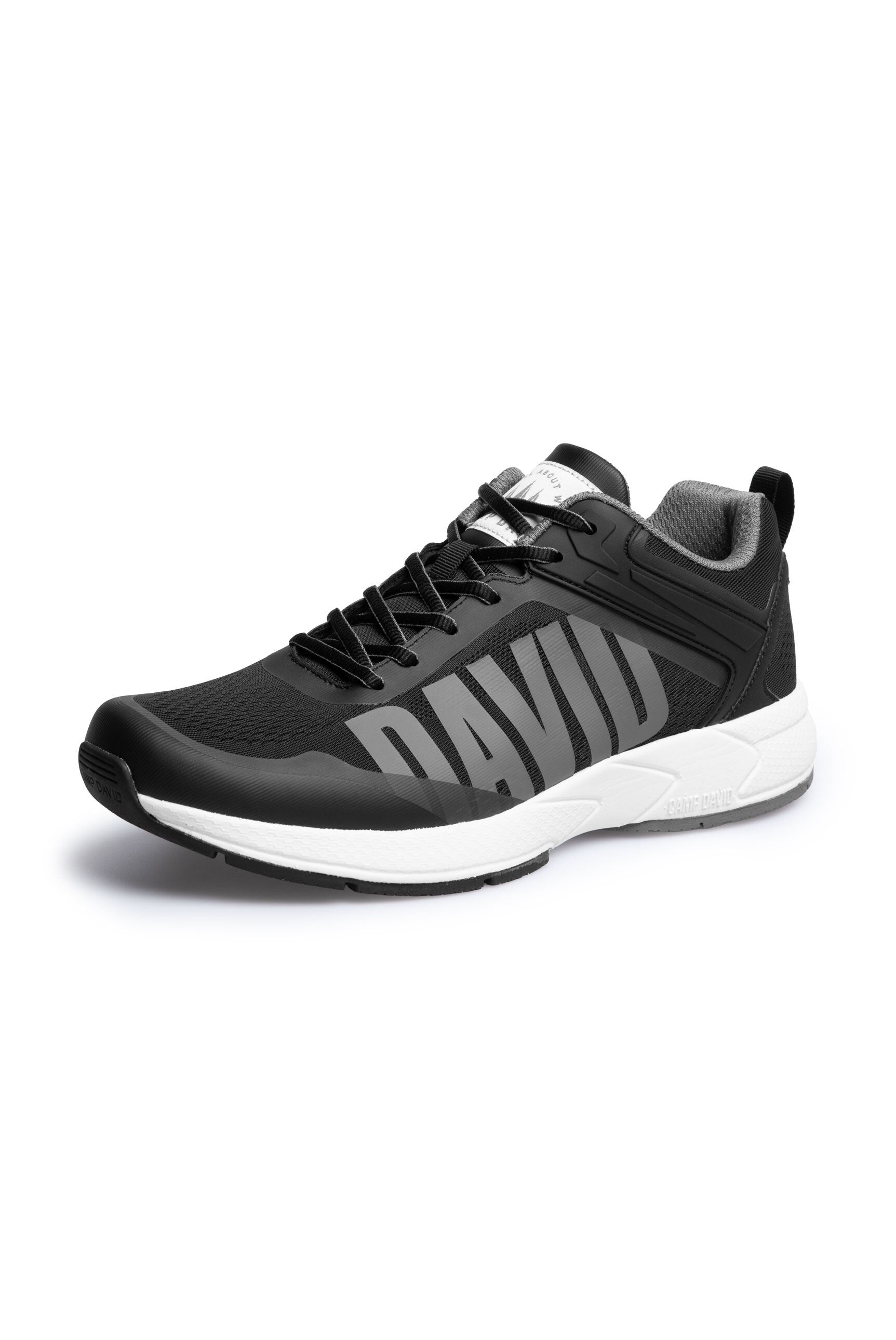 Sneakersy z żakardowej dzianiny z gumowym logo - 1