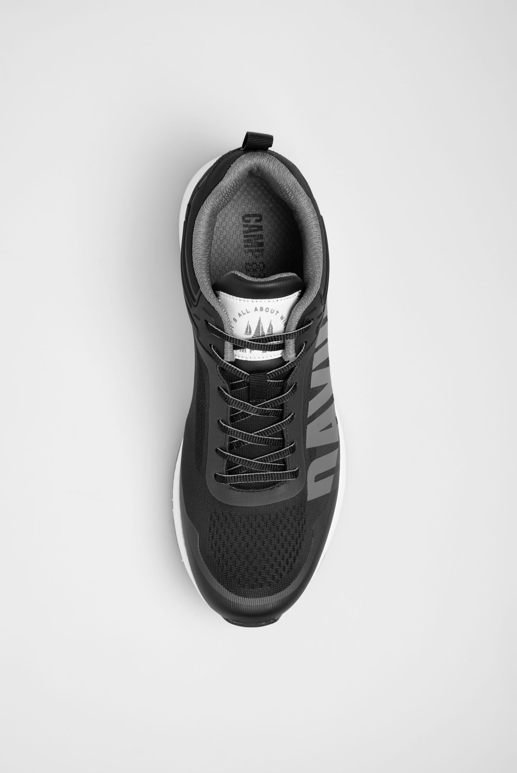 Sneakersy z żakardowej dzianiny z gumowym logo - 6