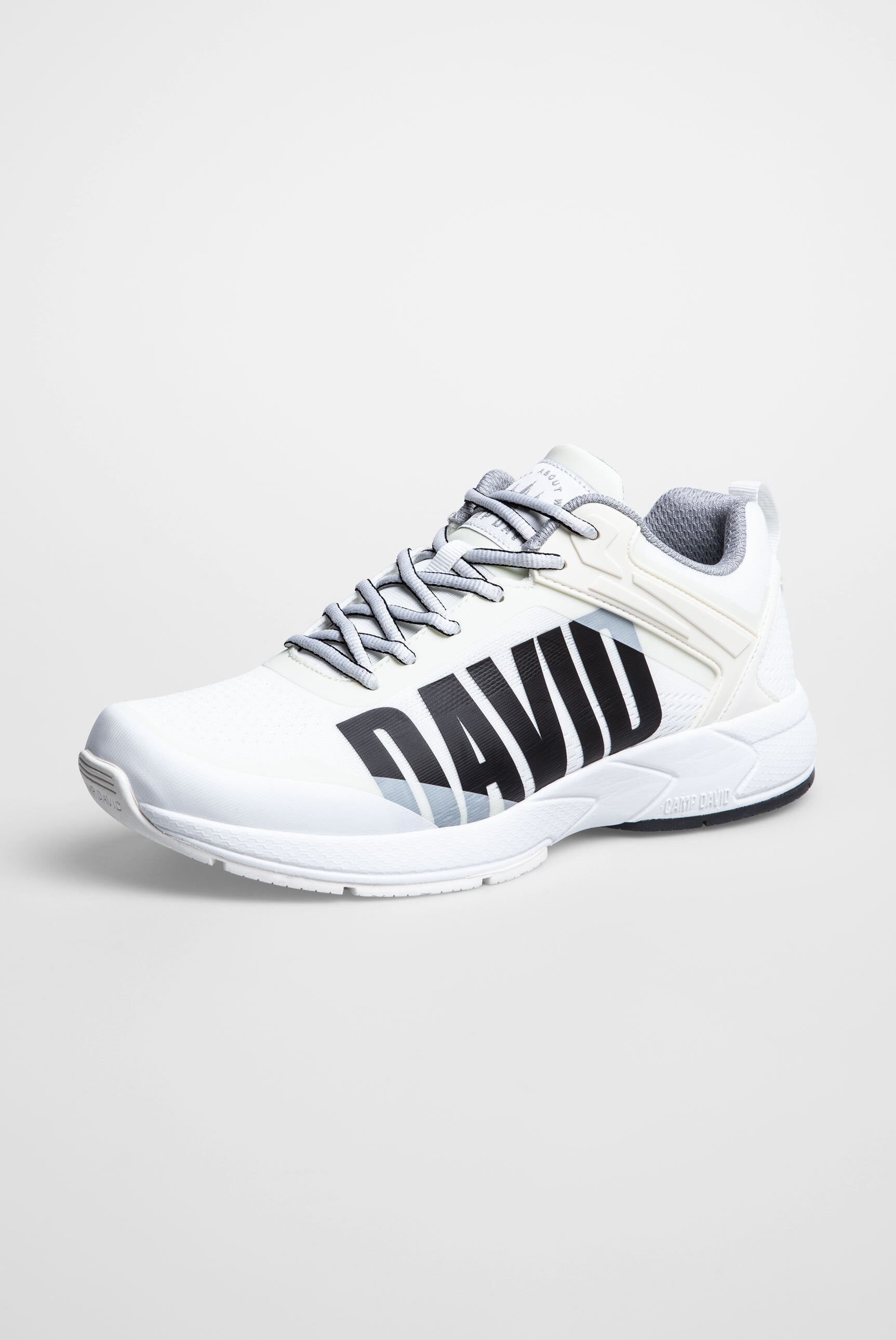 Sneaker im Jacquard-Strick mit Rubber Logo - 5