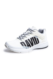 Sneaker im Jacquard-Strick mit Rubber Logo