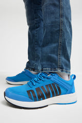 Sneakersy z żakardowej dzianiny z gumowym logo