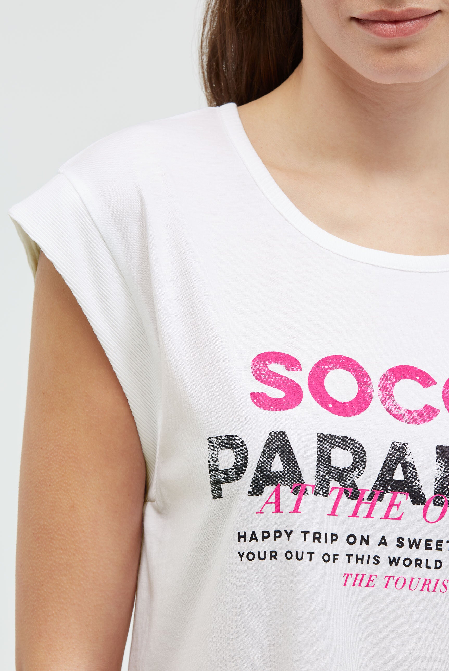 Ärmelloses Shirt mit Logo Prints - 6