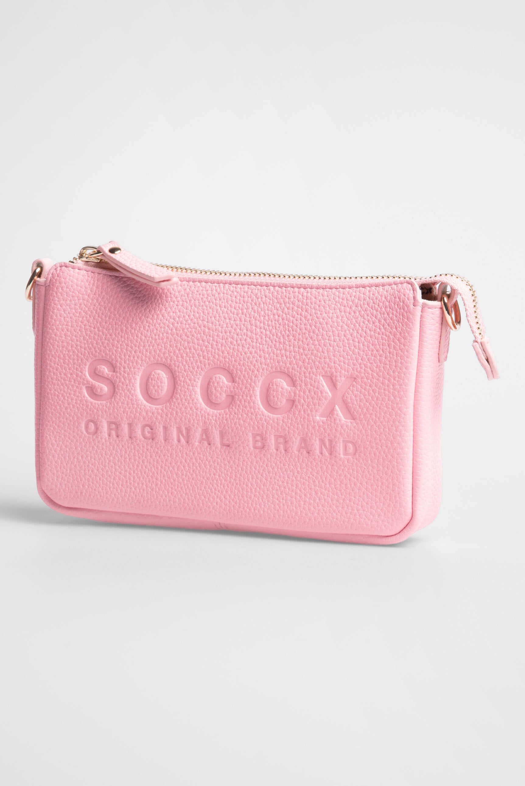 Mała torebka na ramię z paskiem parcianym intarsjowanym logo - 7