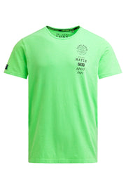 T-shirt z okrągłym dekoltem i małymi nadrukami foliowymi