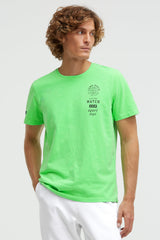 T-shirt z okrągłym dekoltem i małymi nadrukami foliowymi