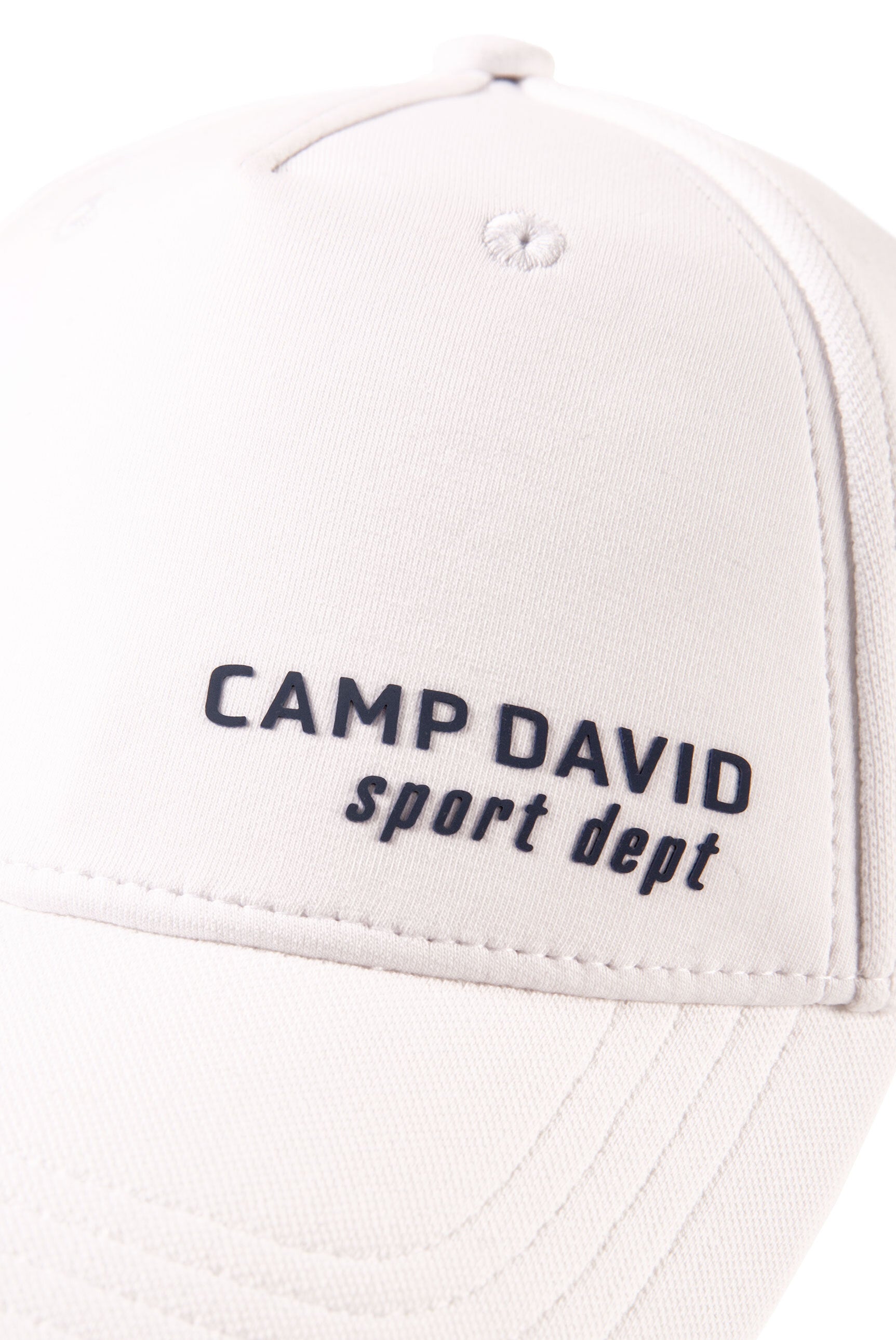 Base Cap aus Interlock-Jersey mit Logo Print white