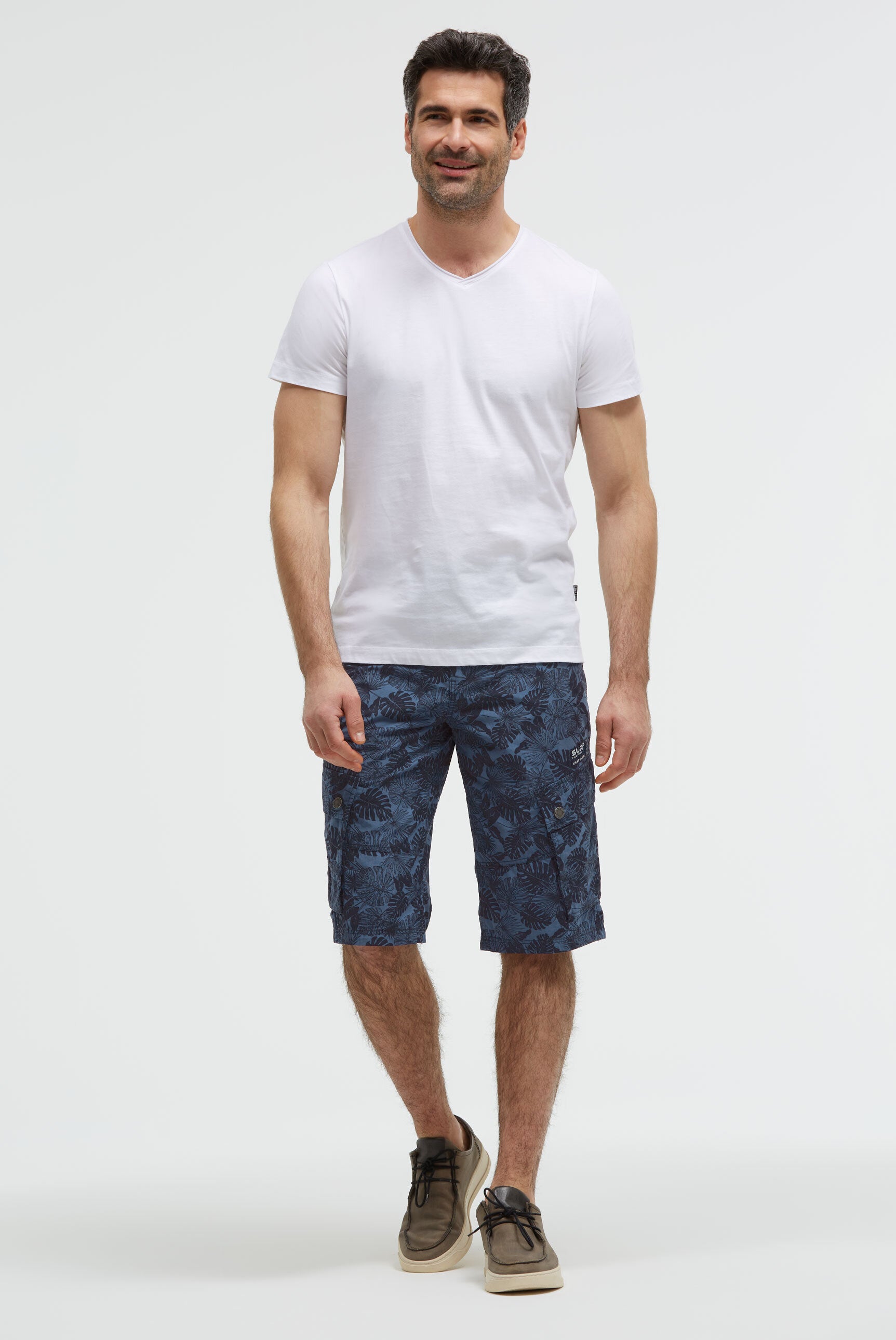Cargo Shorts mit All Over Print