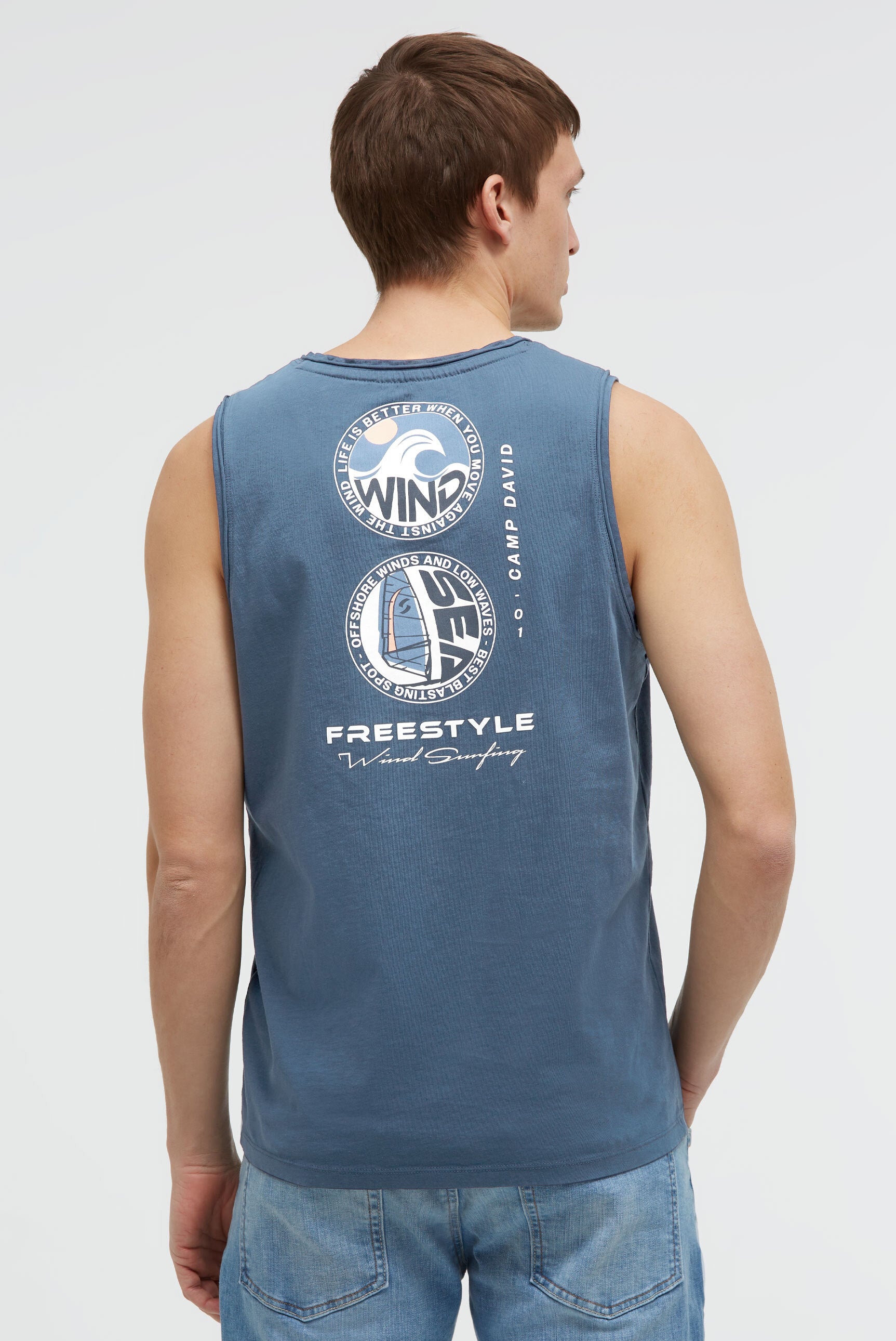 Tanktop z nadrukiem z tyłu