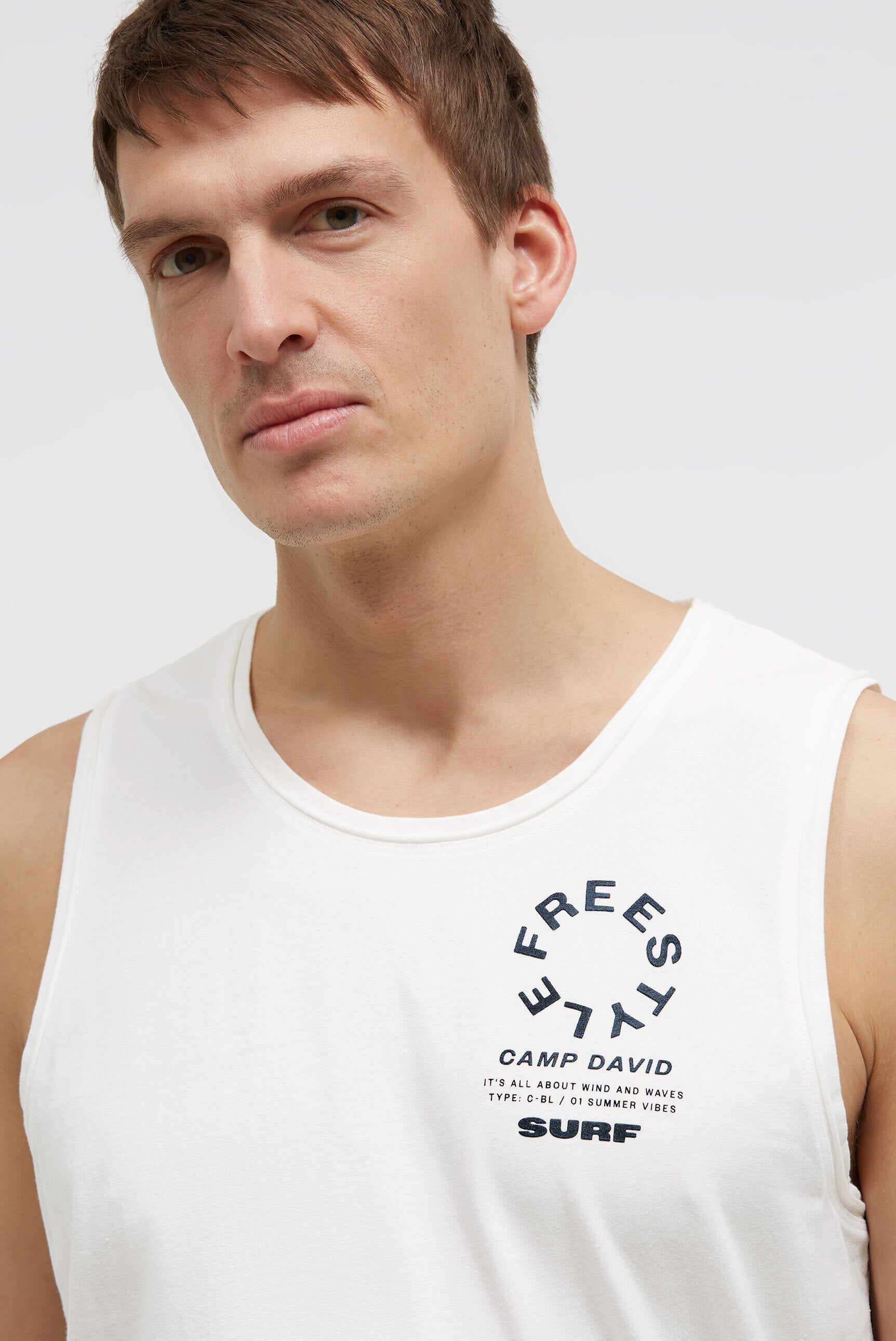 Tanktop z nadrukiem z tyłu