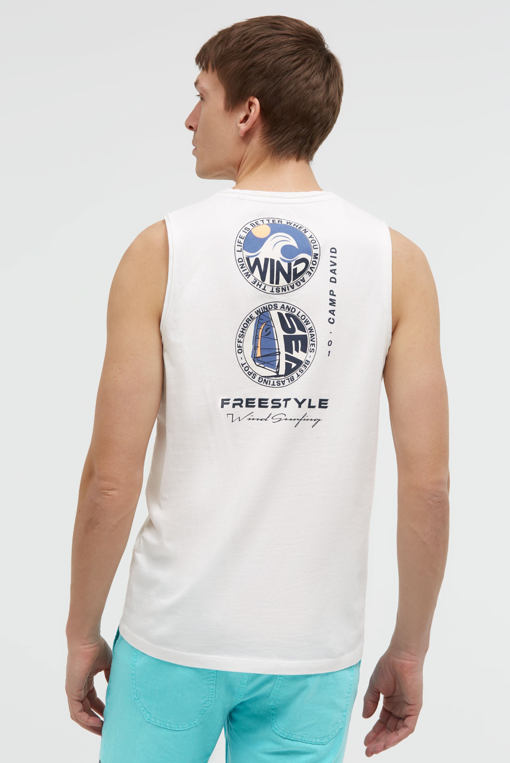 Tanktop z nadrukiem z tyłu