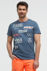 T-shirt z okrągłym dekoltem i grafiką