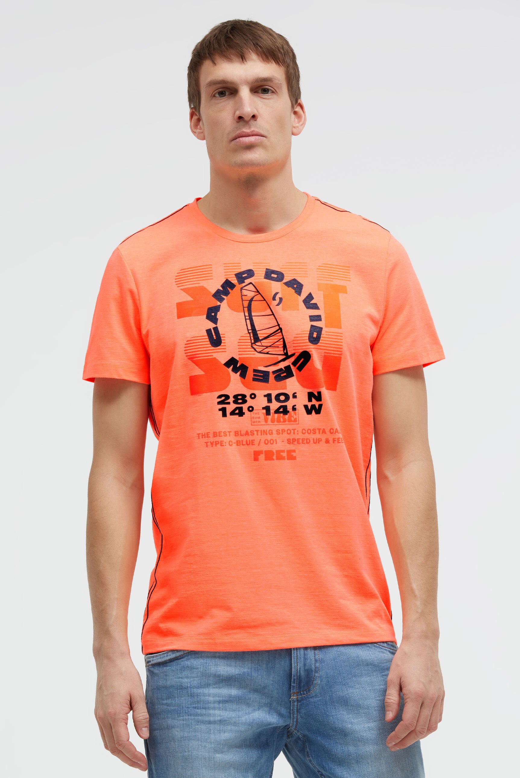 T-shirt z okrągłym dekoltem i grafiką