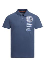 Kurzarmpolo mit Rücken-Print