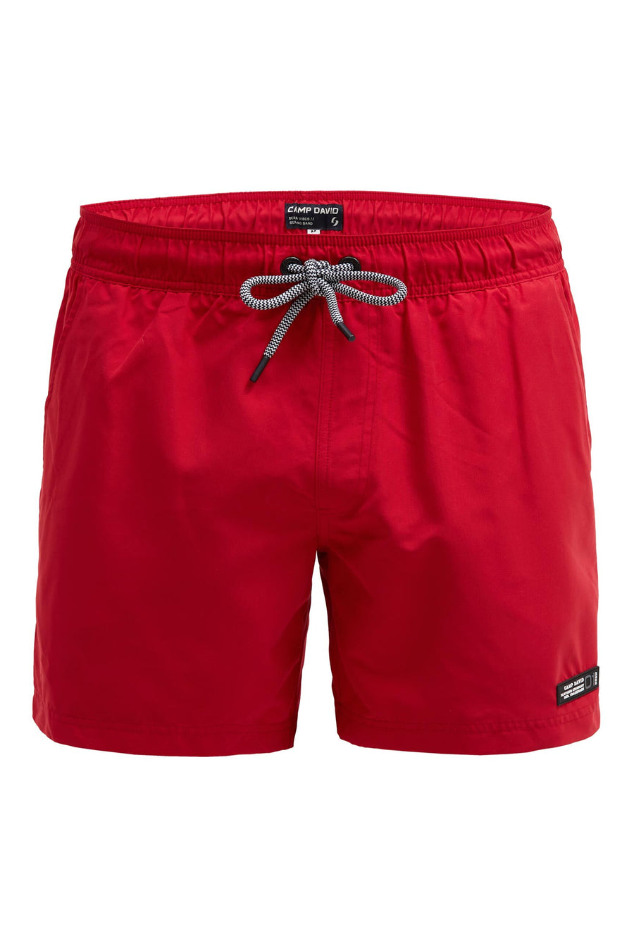 Beachshorts mit Rubber Patch flight red