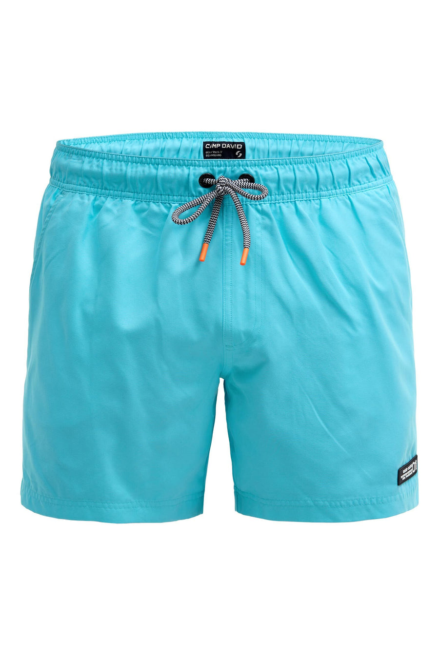 Beachshorts mit Rubber Patch aqua