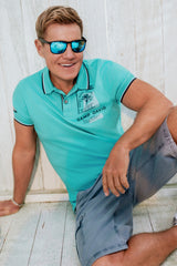 Koszulka polo z krótkim rękawem i nadrukiem na plecach