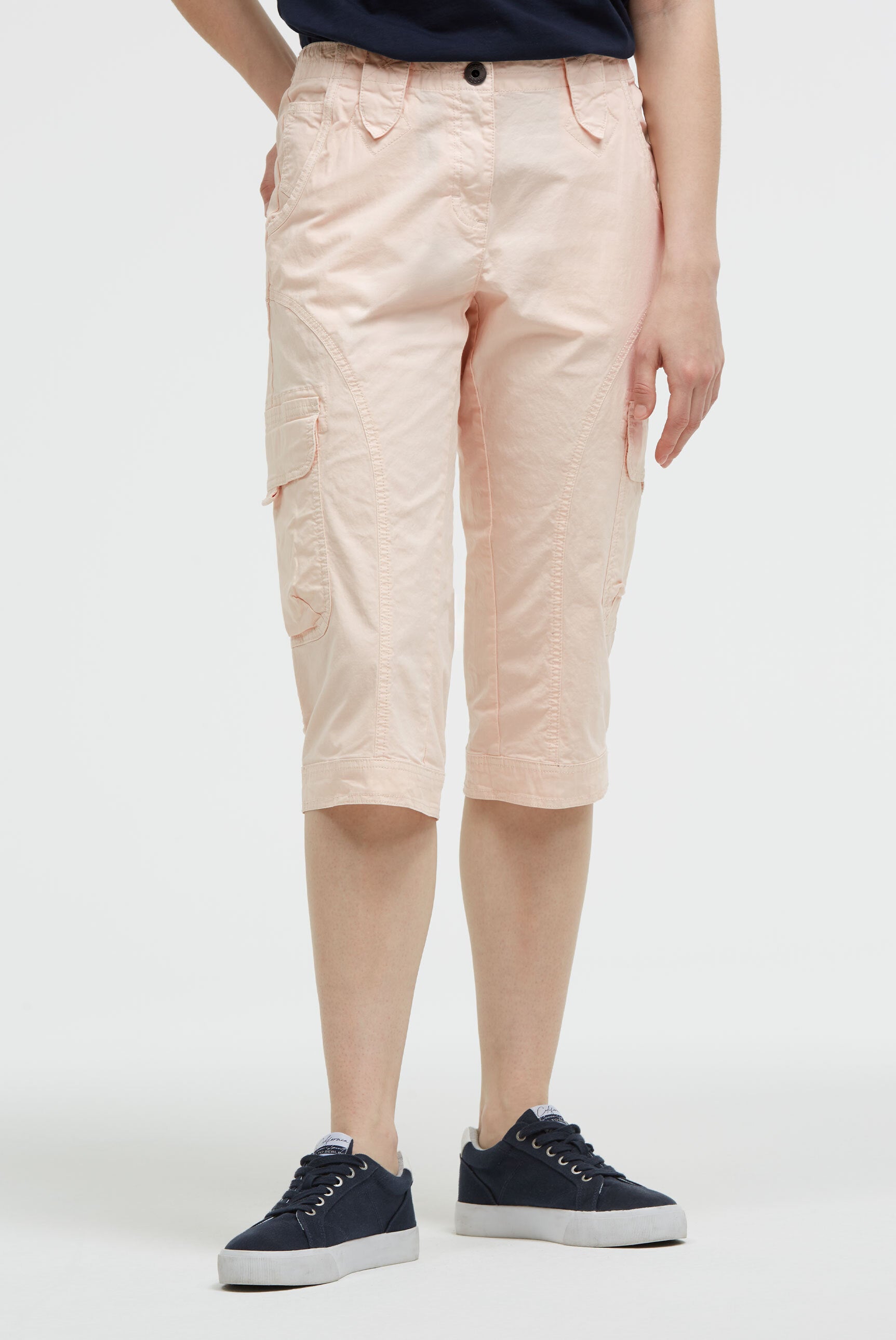 Basic Skaterhose mit Beintaschen milky beige