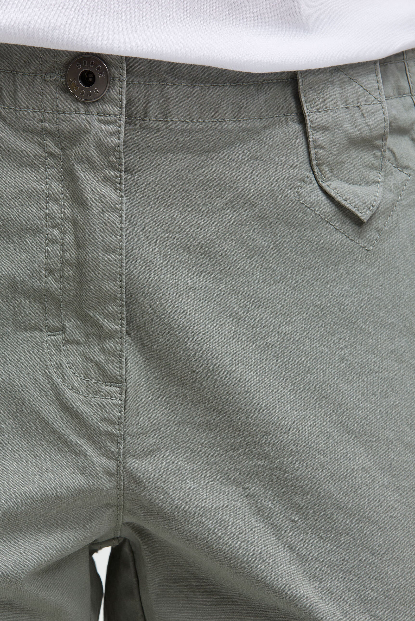 Basic Skaterhose mit Beintaschen faded olive - 4