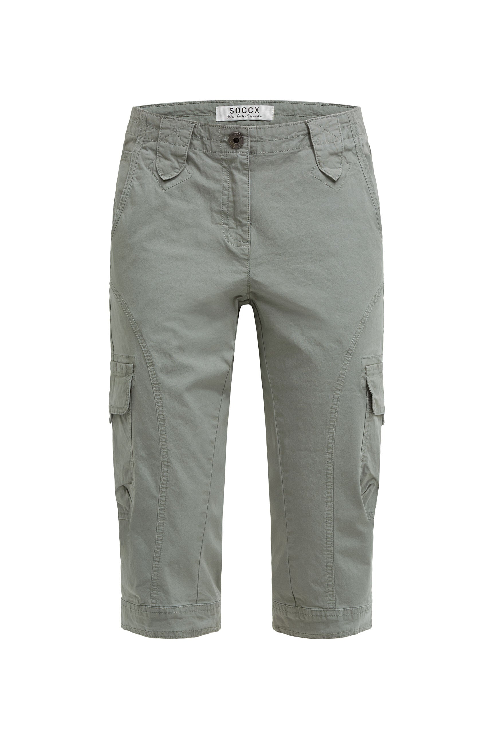 Basic Skaterhose mit Beintaschen faded olive - 1