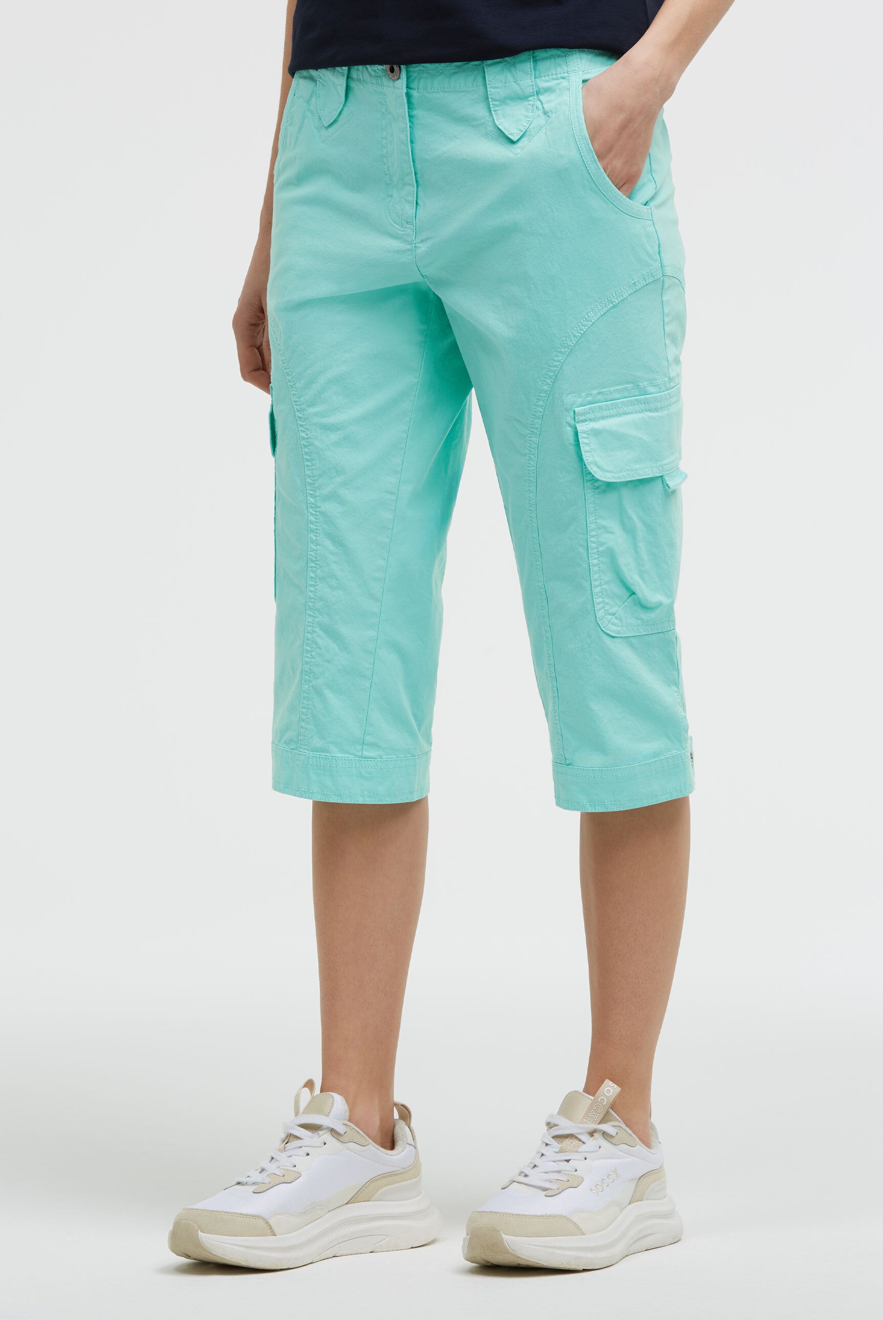Basic Skaterhose mit Beintaschen crystal aqua - 2