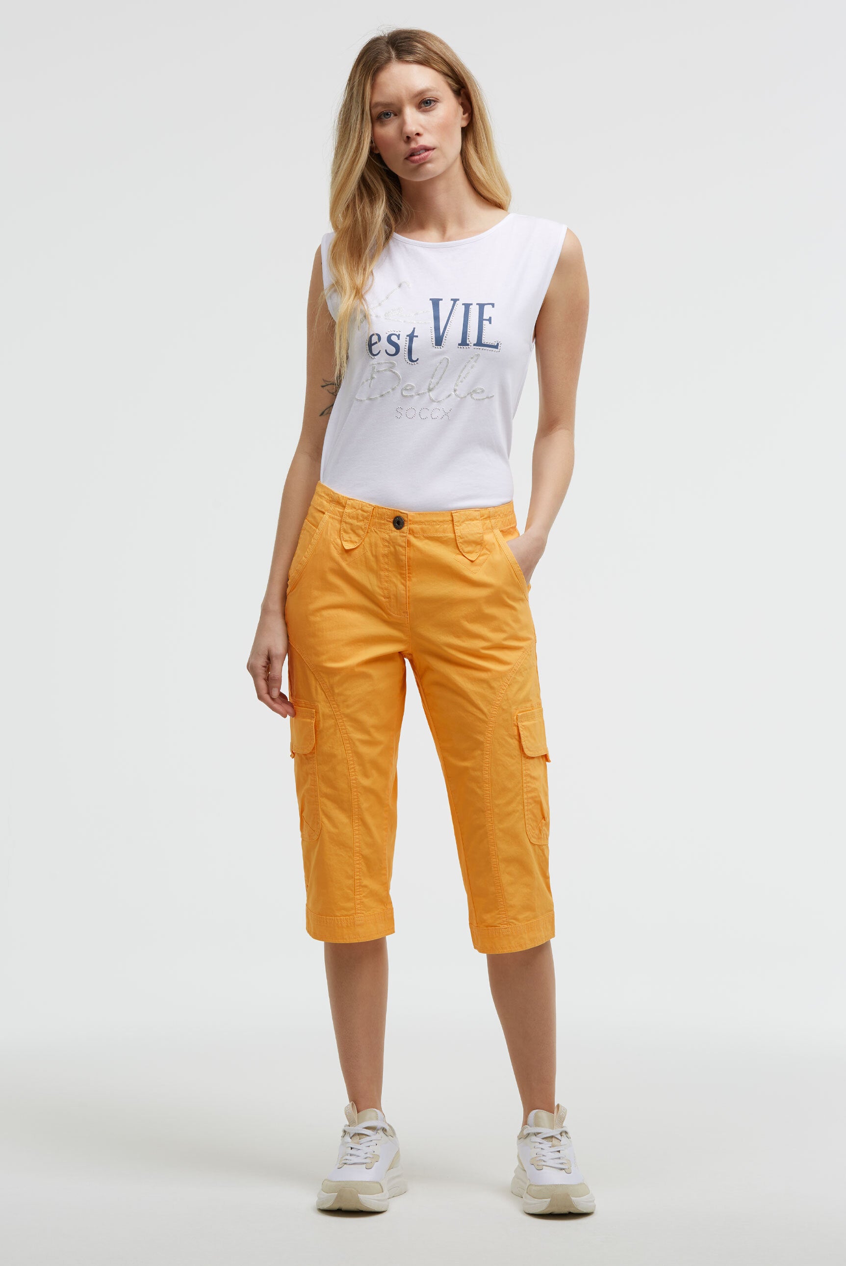 Basic Skaterhose mit Beintaschen fresh mango