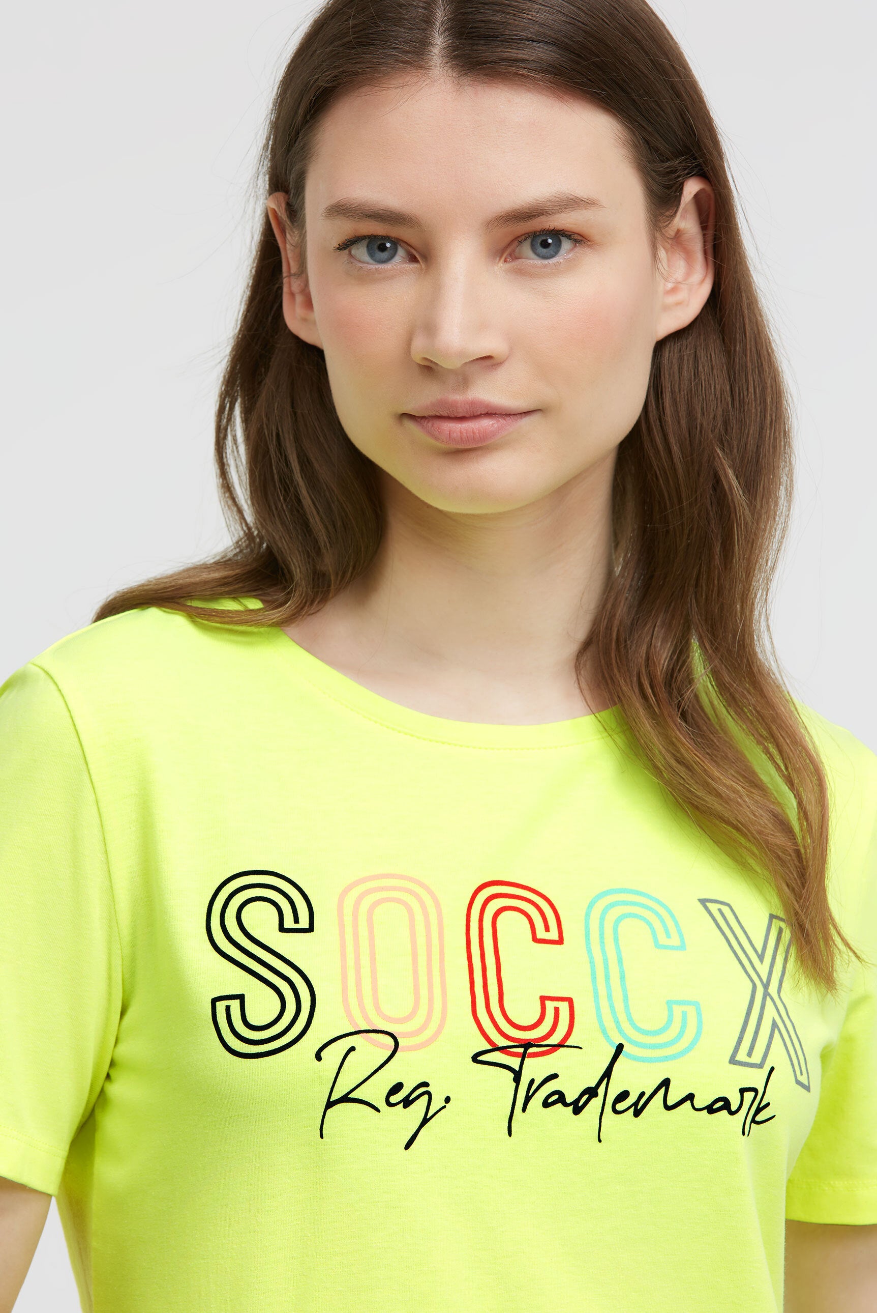 T-shirt basic z logo i okrągłym dekoltem