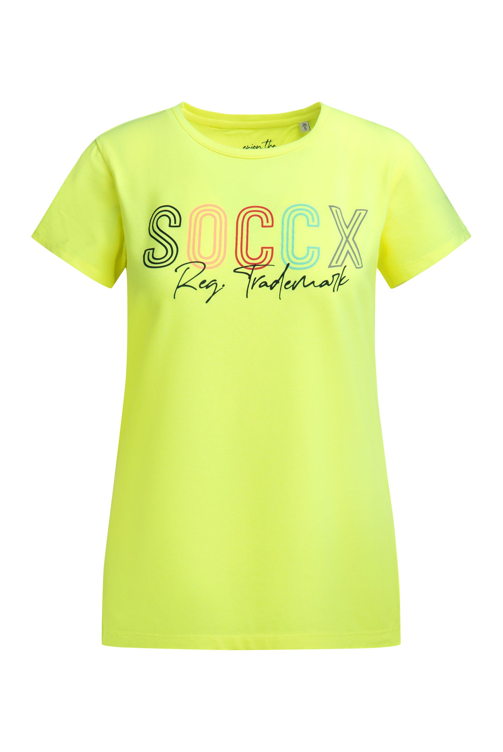 T-shirt basic z logo i okrągłym dekoltem - 1
