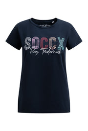 T-shirt basic z logo i okrągłym dekoltem