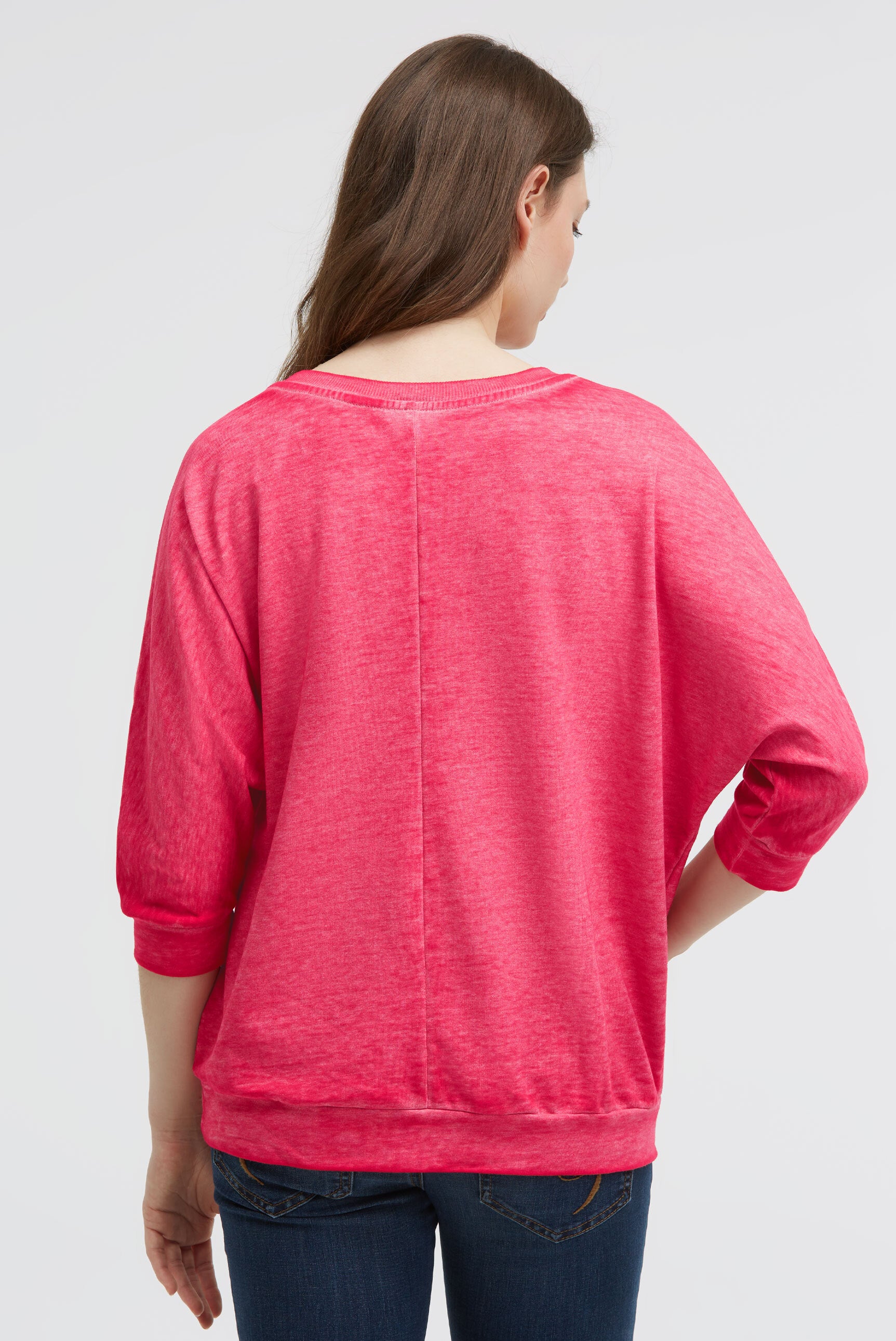 Bluza basic ze skróconymi rękawami i grafiką - 5