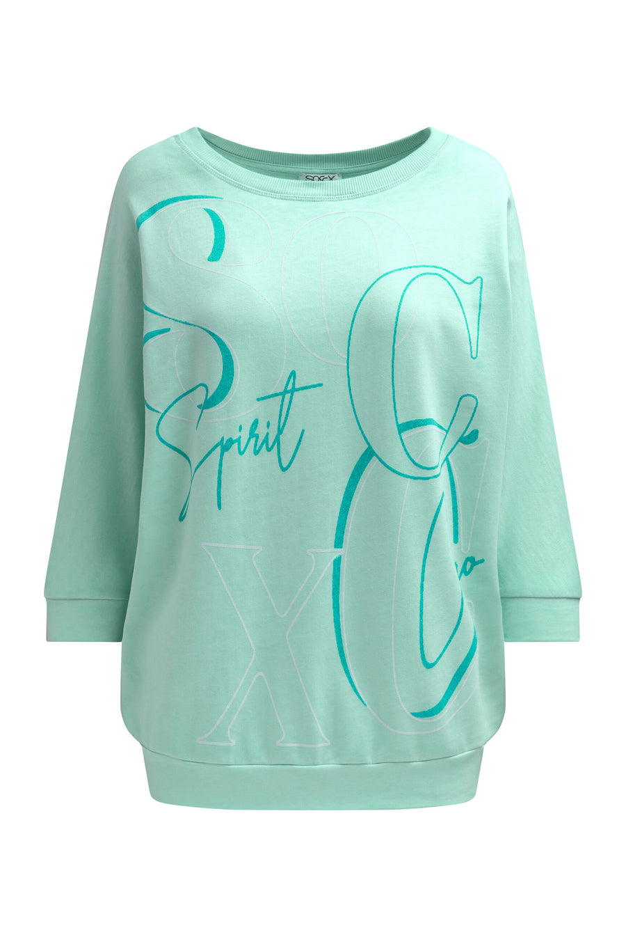 Bluza basic ze skróconymi rękawami i grafiką