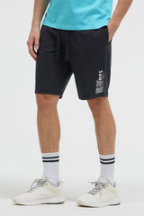 Basic Sweatshorts mit Label Print