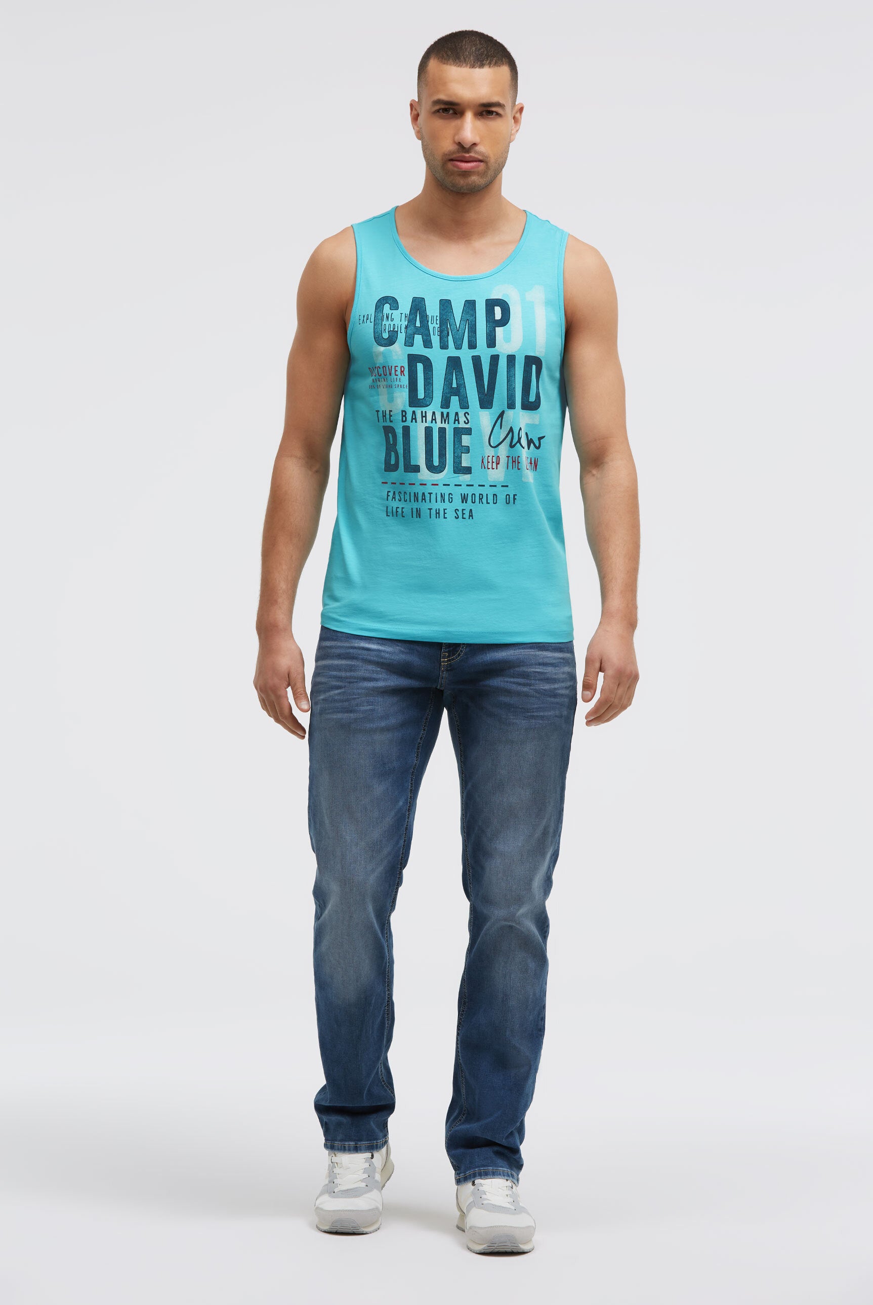 Muskelshirt mit Logo Prints