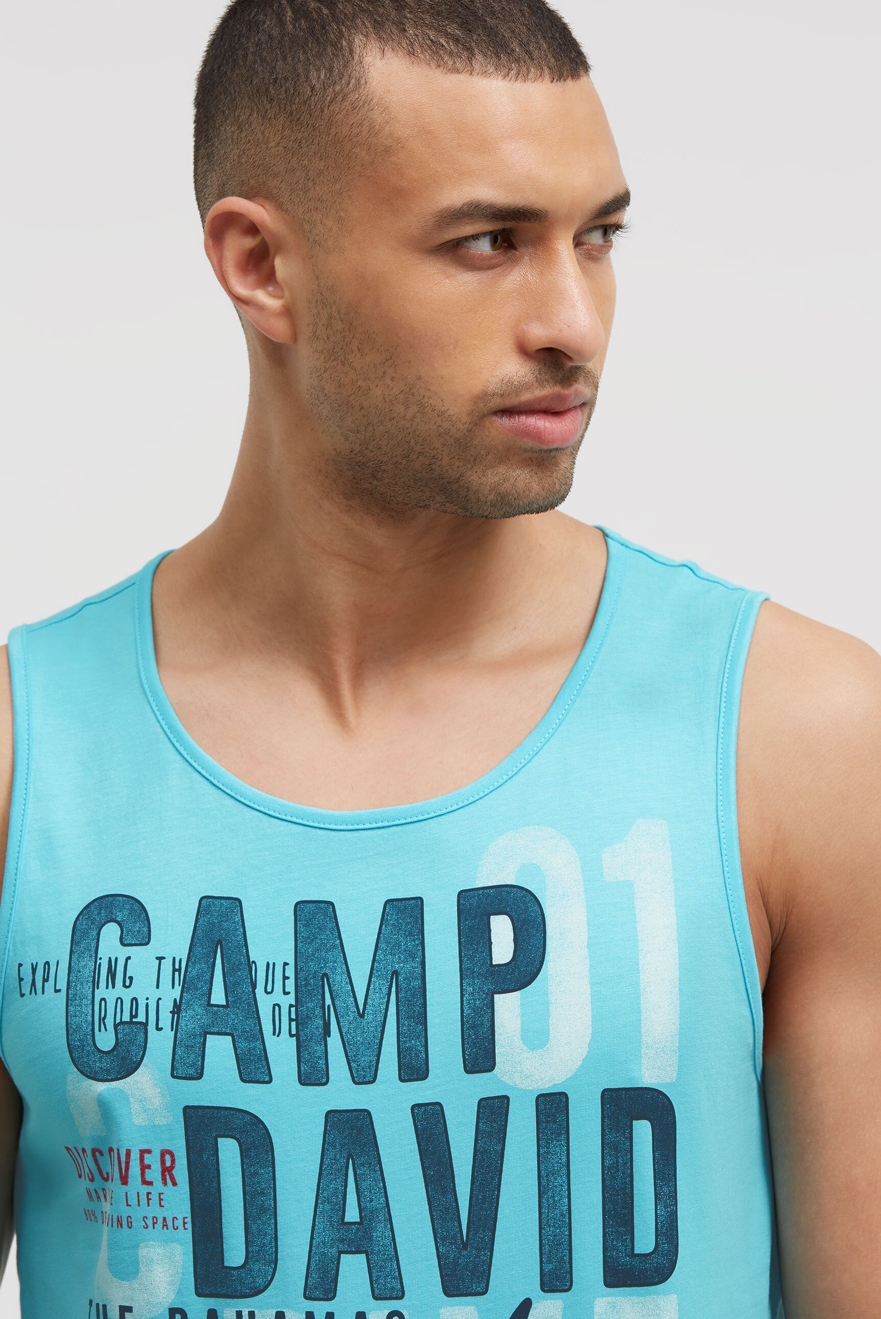 Muskelshirt mit Logo Prints